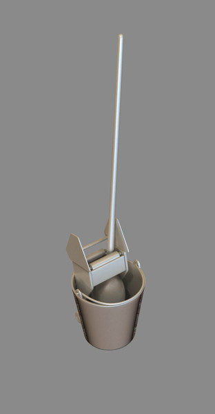 3d mop bucket model - Mop and Bucket by dentonvanzan