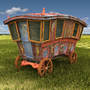 3d caravan van car model