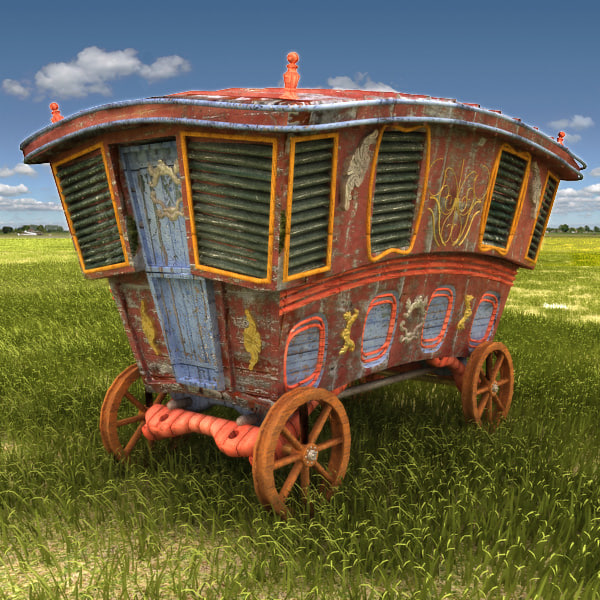 3d caravan van car model - Caravan textured by Litarvan
