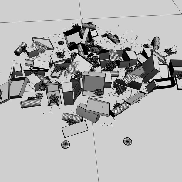 3d model fun christmas morning - Christmas morning mess by Lochness 3D