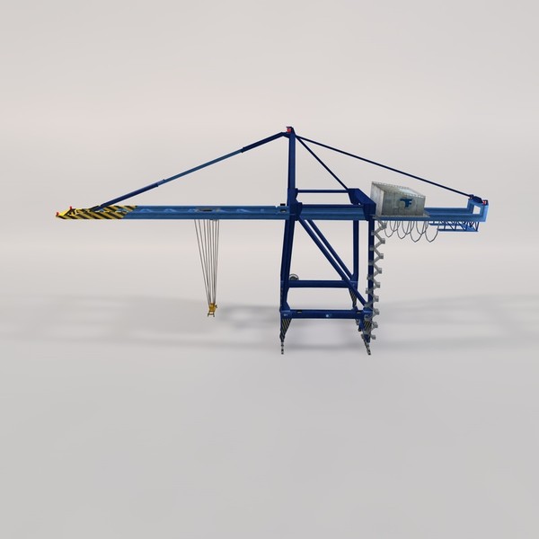 3d felixstowe dock crane model - Felixstowe Dock Crane by NesAn Studio