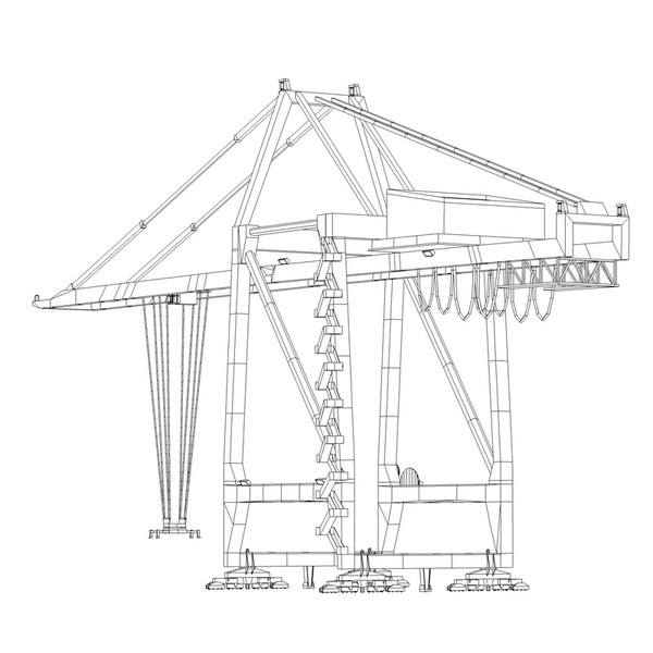 3d felixstowe dock crane model - Felixstowe Dock Crane by NesAn Studio