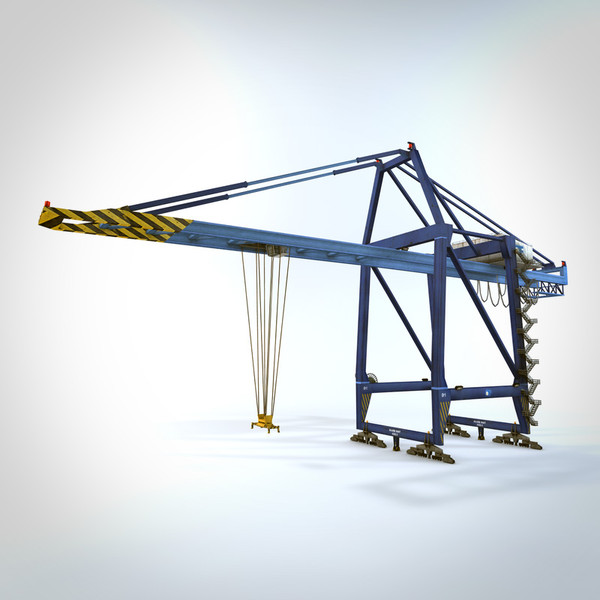 3d felixstowe dock crane model - Felixstowe Dock Crane by NesAn Studio