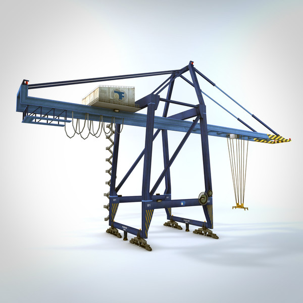 3d felixstowe dock crane model - Felixstowe Dock Crane by NesAn Studio