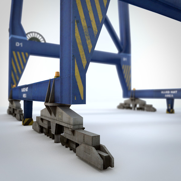 3d felixstowe dock crane model - Felixstowe Dock Crane by NesAn Studio