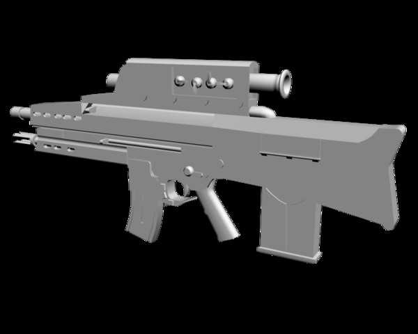 xm29 oicw 3d model - XM29 OICW by mateogala