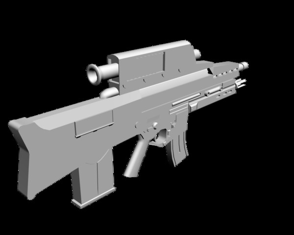 xm29 oicw 3d model - XM29 OICW by mateogala