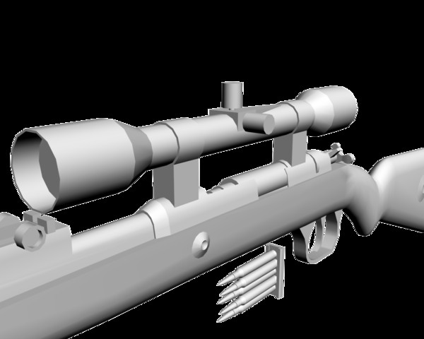 3d model kar98k kar 98 - Kar98k by mateogala