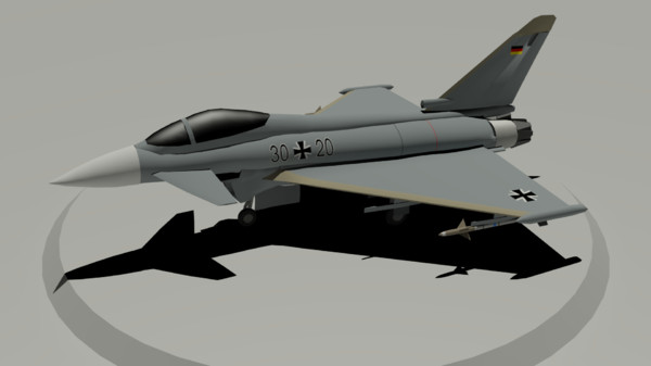 free ef2000 eurofighter typhoon 3d model - Eurofighter Typhoon by KoffeinFlummi
