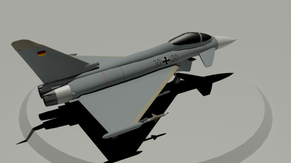 free ef2000 eurofighter typhoon 3d model - Eurofighter Typhoon by KoffeinFlummi