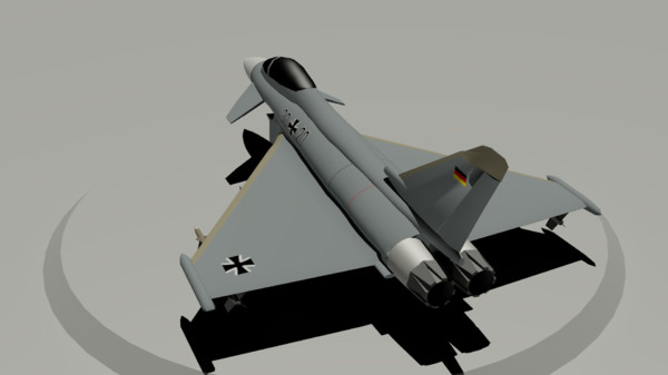free ef2000 eurofighter typhoon 3d model - Eurofighter Typhoon by KoffeinFlummi