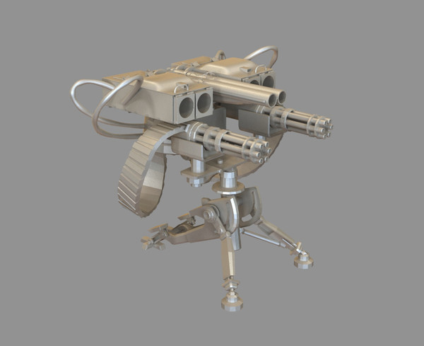 3d gun sentry model - Gun Sentry by dentonvanzan