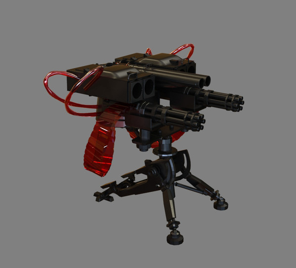 3d gun sentry - Gun Sentry by dentonvanzan