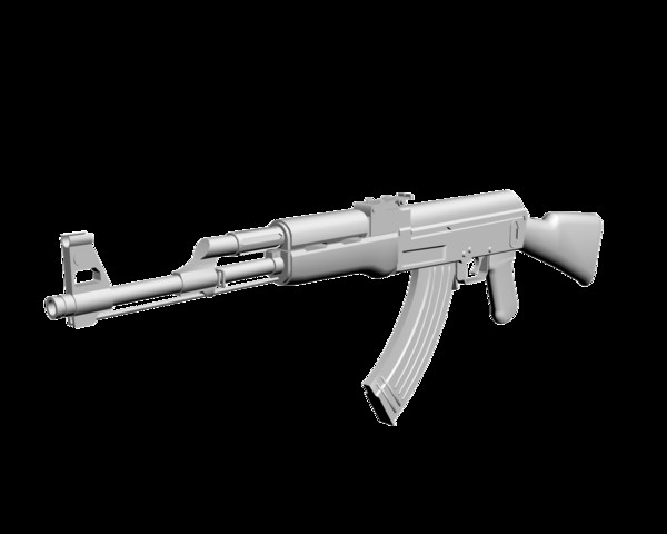 3ds max ak 7 - AK-47 by mateogala