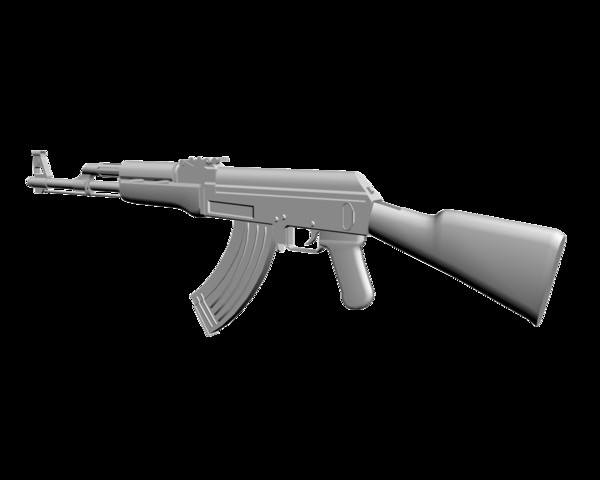 3ds max ak 7 - AK-47 by mateogala