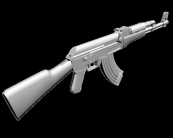 3ds max ak 7 - AK-47 by mateogala