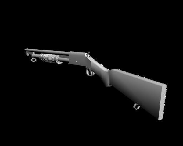 winchester m1897 trench gun 3d model - Winchester M1897 TRENCH GUN by mateogala