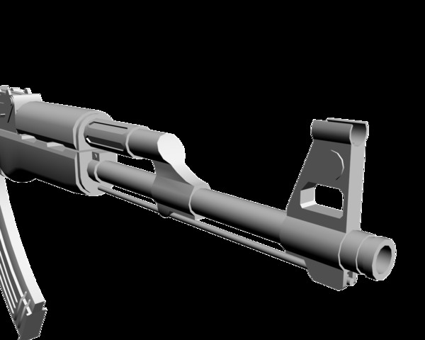 3ds max ak 7 - AK-47 by mateogala