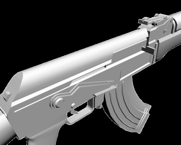 3ds max ak 7 - AK-47 by mateogala