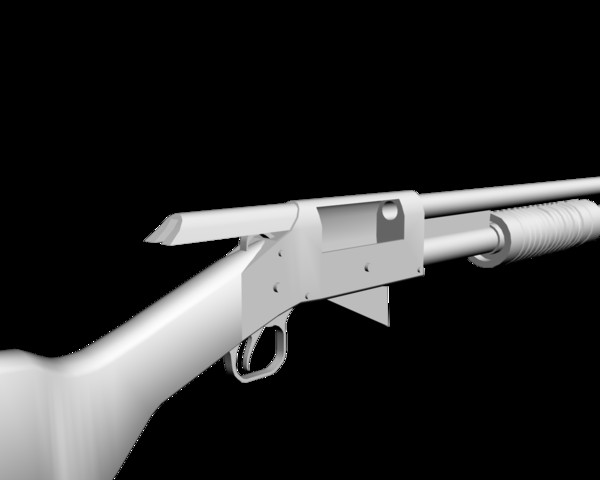 winchester m1897 trench gun 3d model - Winchester M1897 TRENCH GUN by mateogala