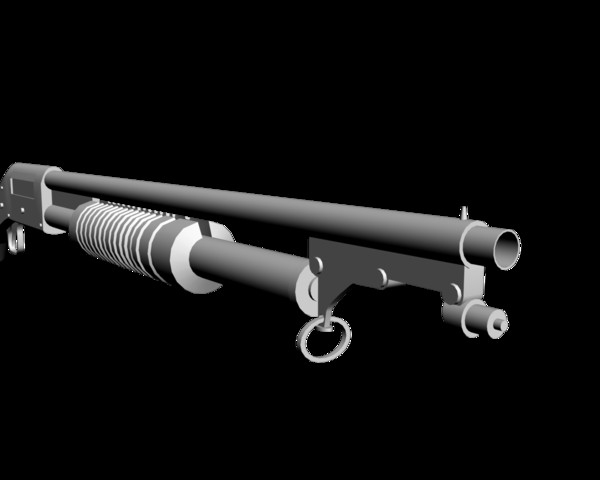 winchester m1897 trench gun 3d model - Winchester M1897 TRENCH GUN by mateogala
