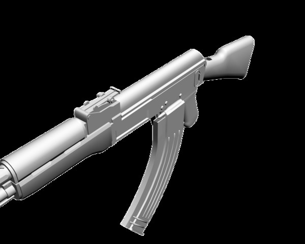 3ds max ak 7 - AK-47 by mateogala