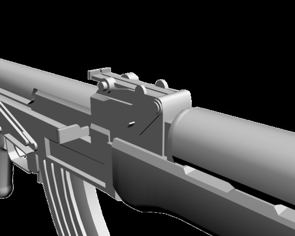 3ds max ak 7 - AK-47 by mateogala