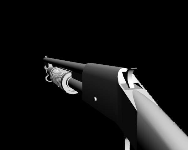 winchester m1897 trench gun 3d model - Winchester M1897 TRENCH GUN by mateogala