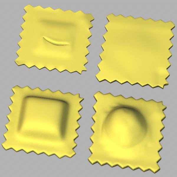 3d italian pasta agnolotti model - Agnolotti pasta by Sirren