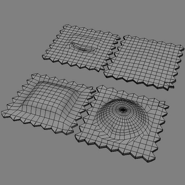 3d italian pasta agnolotti model - Agnolotti pasta by Sirren