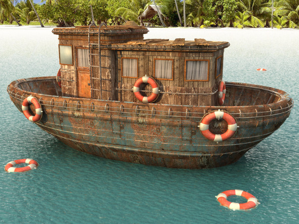 3d ship - ship textured by Litarvan