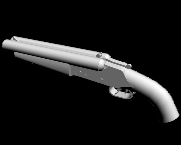 3d max sawed shotgun - Sawed off Shotgun by mateogala