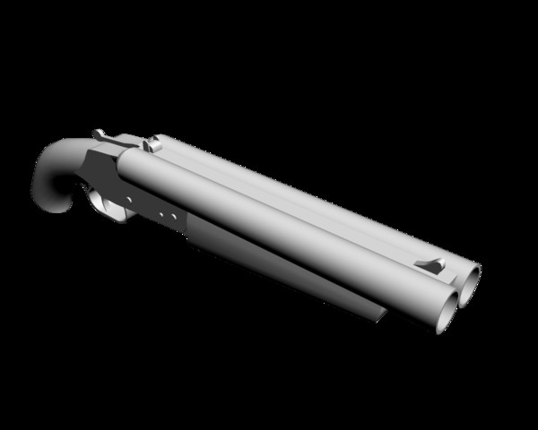 3d max sawed shotgun - Sawed off Shotgun by mateogala