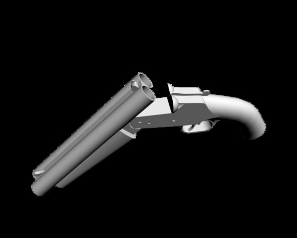 3d max sawed shotgun - Sawed off Shotgun by mateogala