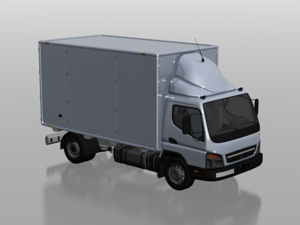 mitsubishi fuso 3d model - Car Mitsubishi Fuso Medium N080211 by TheRonen