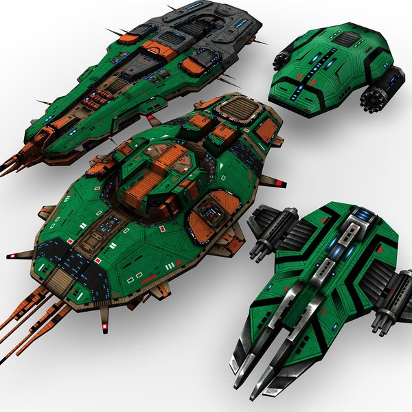 4 space cruisers 3ds - 4_space_cruisers.rar by Angryfly