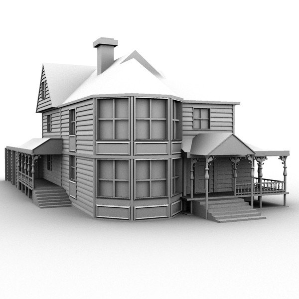 maya victorian house - Victorian House by KeremGogus