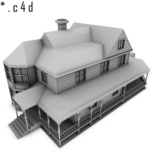 maya victorian house - Victorian House by KeremGogus