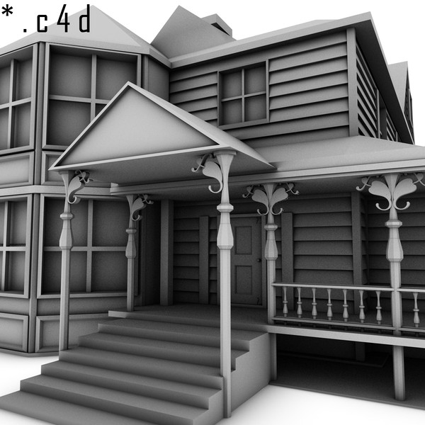 maya victorian house - Victorian House by KeremGogus