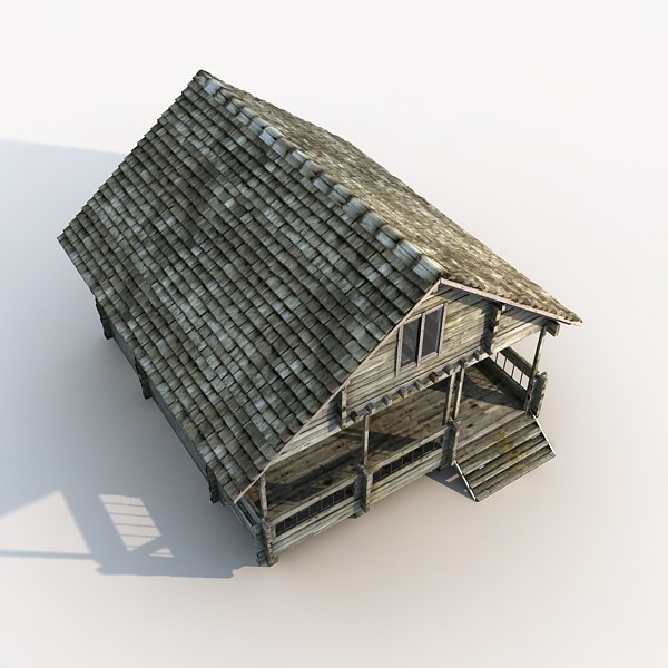 wooden house max - Wood House by HD_Ready
