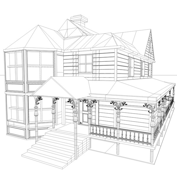 maya victorian house - Victorian House by KeremGogus