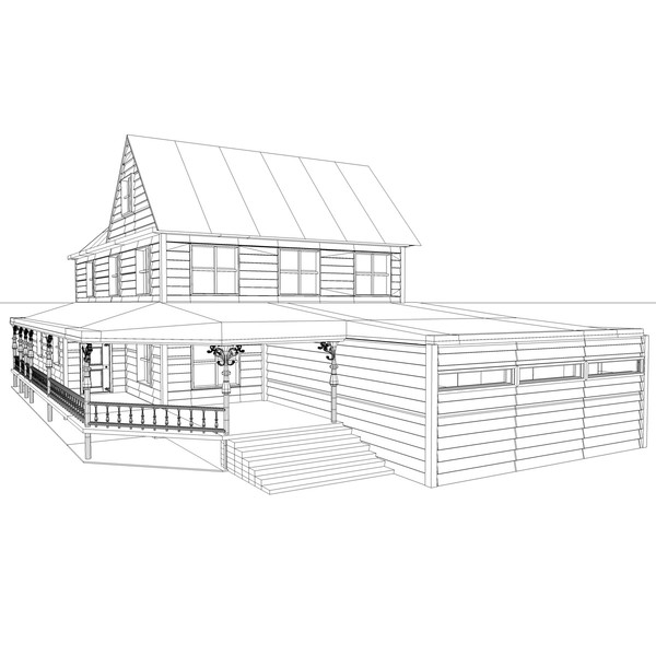 maya victorian house - Victorian House by KeremGogus