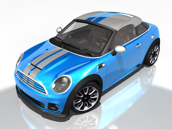 mini coupe concept 2009 3d model - Mini Coupe Concept 2009 by TiRex3D