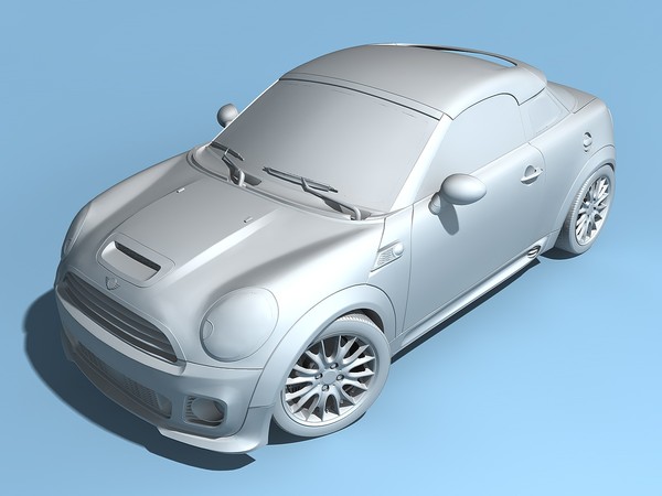 mini coupe concept 2009 3d model - Mini Coupe Concept 2009 by TiRex3D