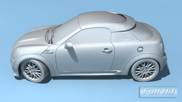 mini coupe concept 2009 3d model - Mini Coupe Concept 2009 by TiRex3D