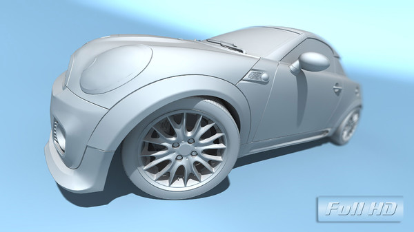 mini coupe concept 2009 3d model - Mini Coupe Concept 2009 by TiRex3D