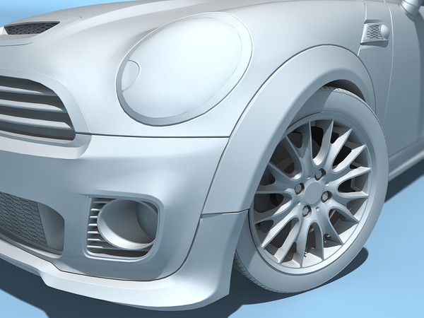 mini coupe concept 2009 3d model - Mini Coupe Concept 2009 by TiRex3D