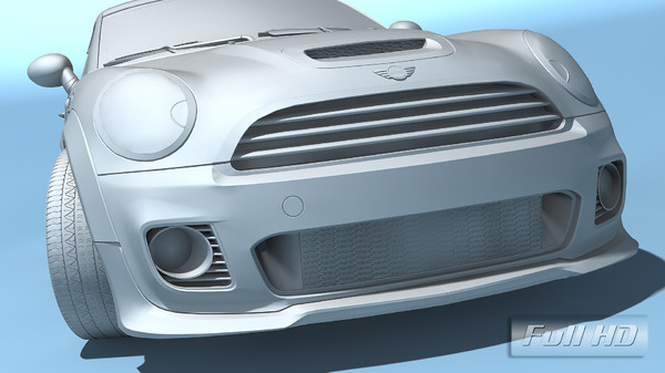 mini coupe concept 2009 3d model - Mini Coupe Concept 2009 by TiRex3D