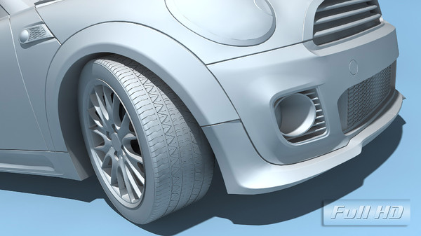 mini coupe concept 2009 3d model - Mini Coupe Concept 2009 by TiRex3D