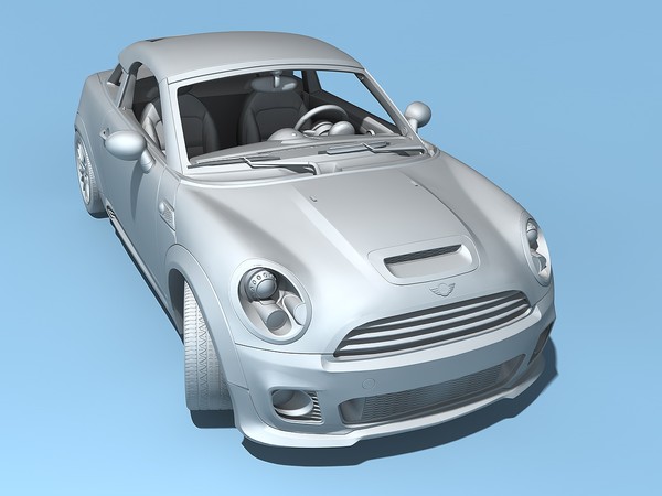 mini coupe concept 2009 3d model - Mini Coupe Concept 2009 by TiRex3D